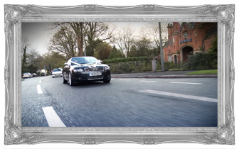 Groom in wedding car