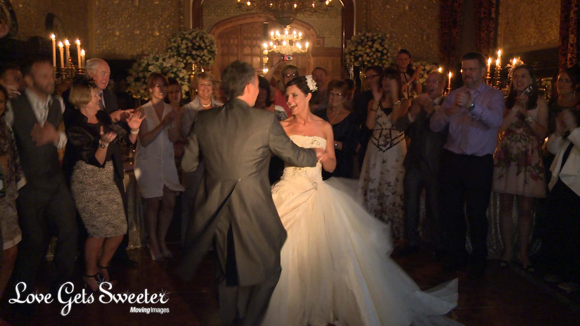 a couple dance at their wedding at Carlton Towers