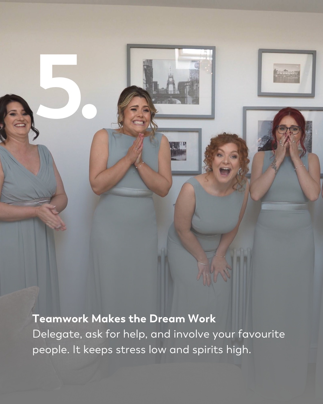 wedding tip team work makes the dream work