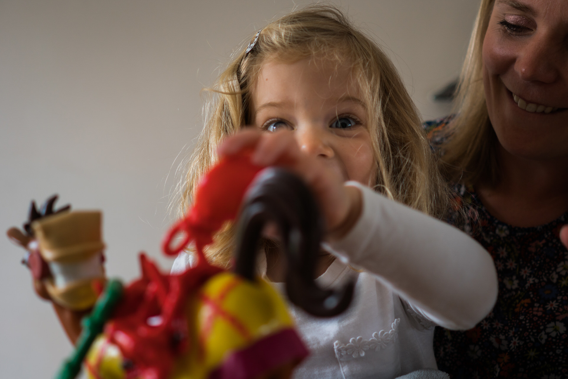 a fun photo of girl surprised by buckeroo game