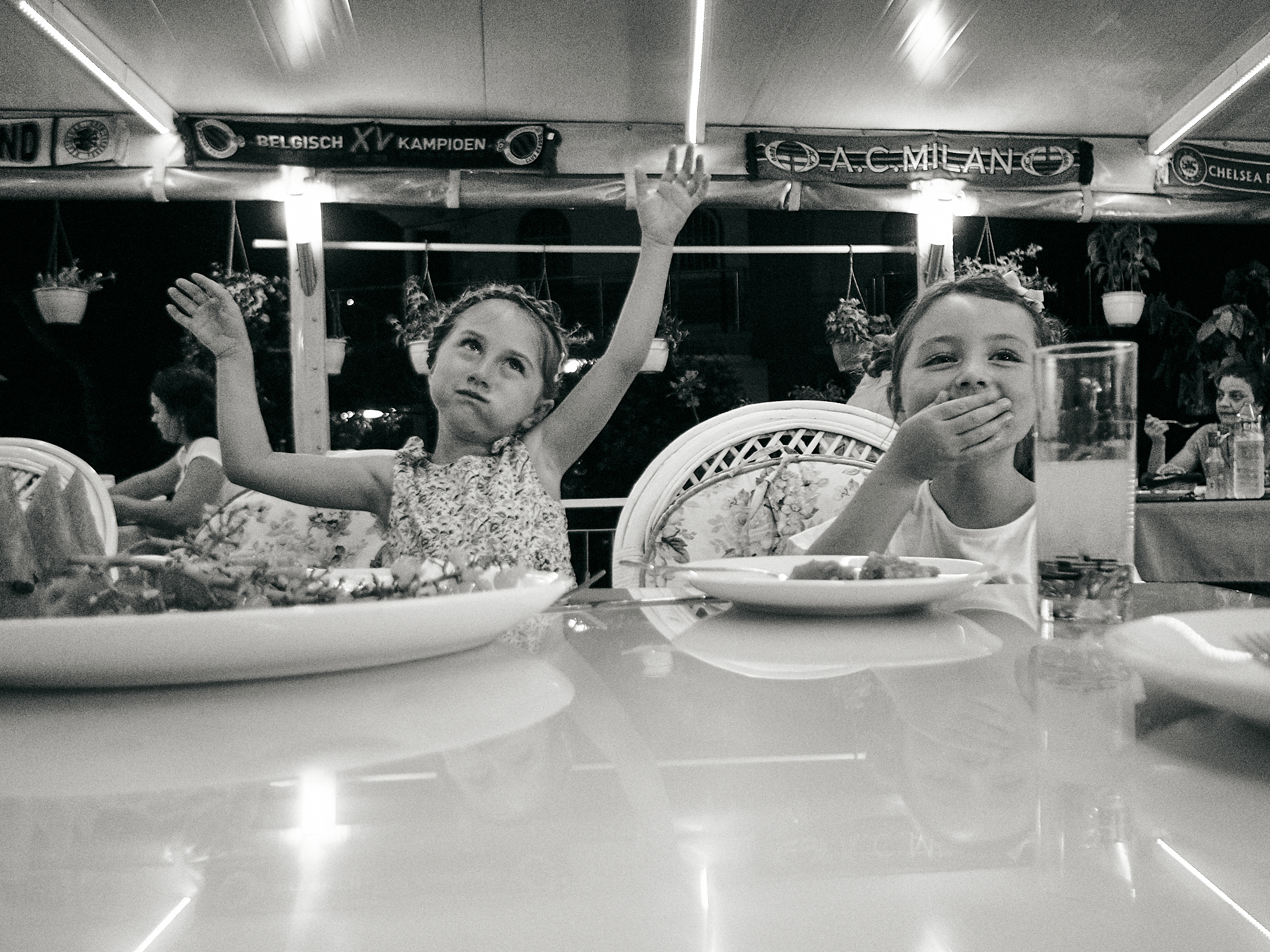 new friends being silly on holiday