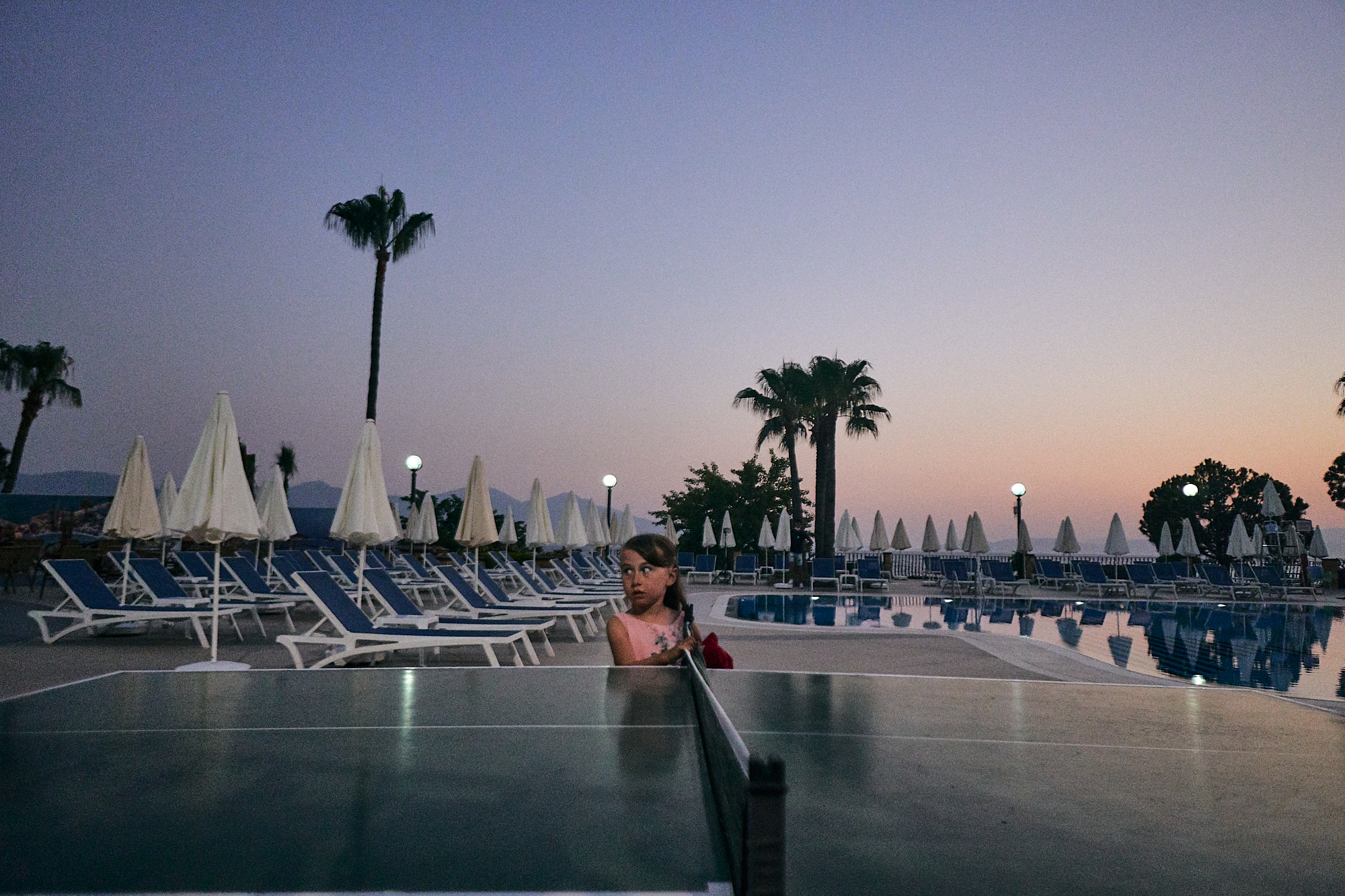 table tennis by pool in Kusadasi