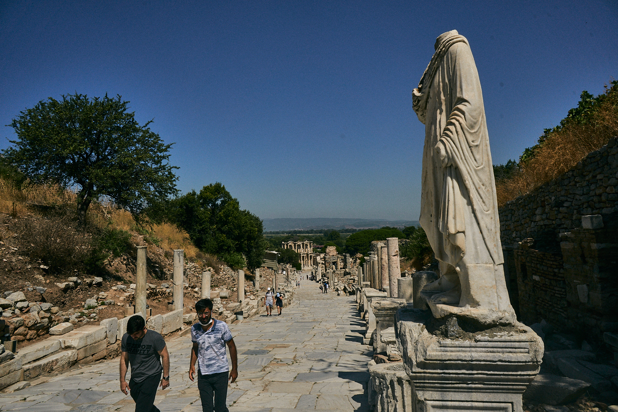 empty streets in Ephesus during coronavirus