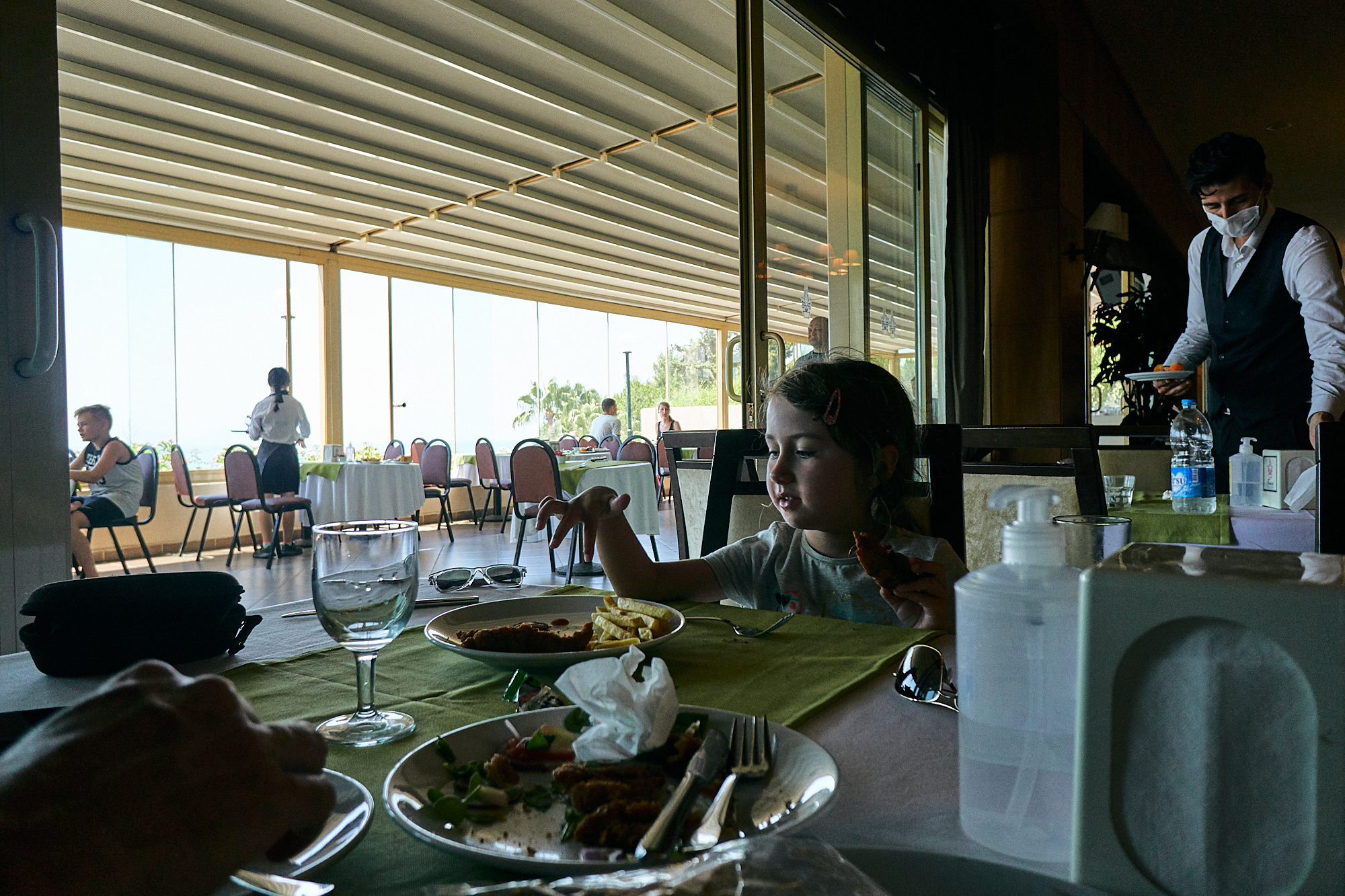 quiet hotel buffet at Fantasia Kusadasi