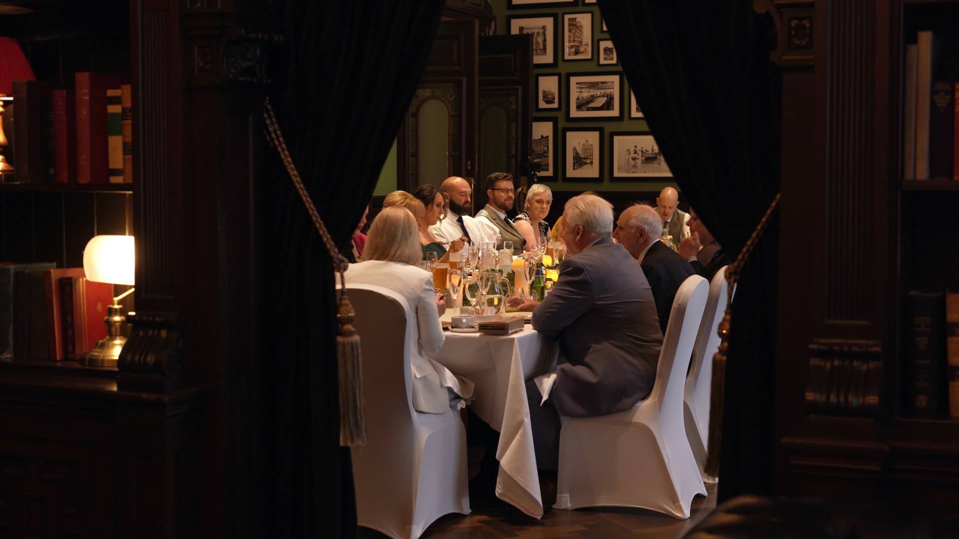 small wedding reception at the Corinthian Grand Liverpool
