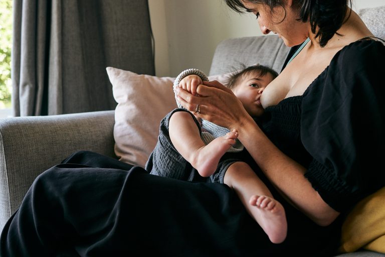 toddler breastfeeding and wriggling toes