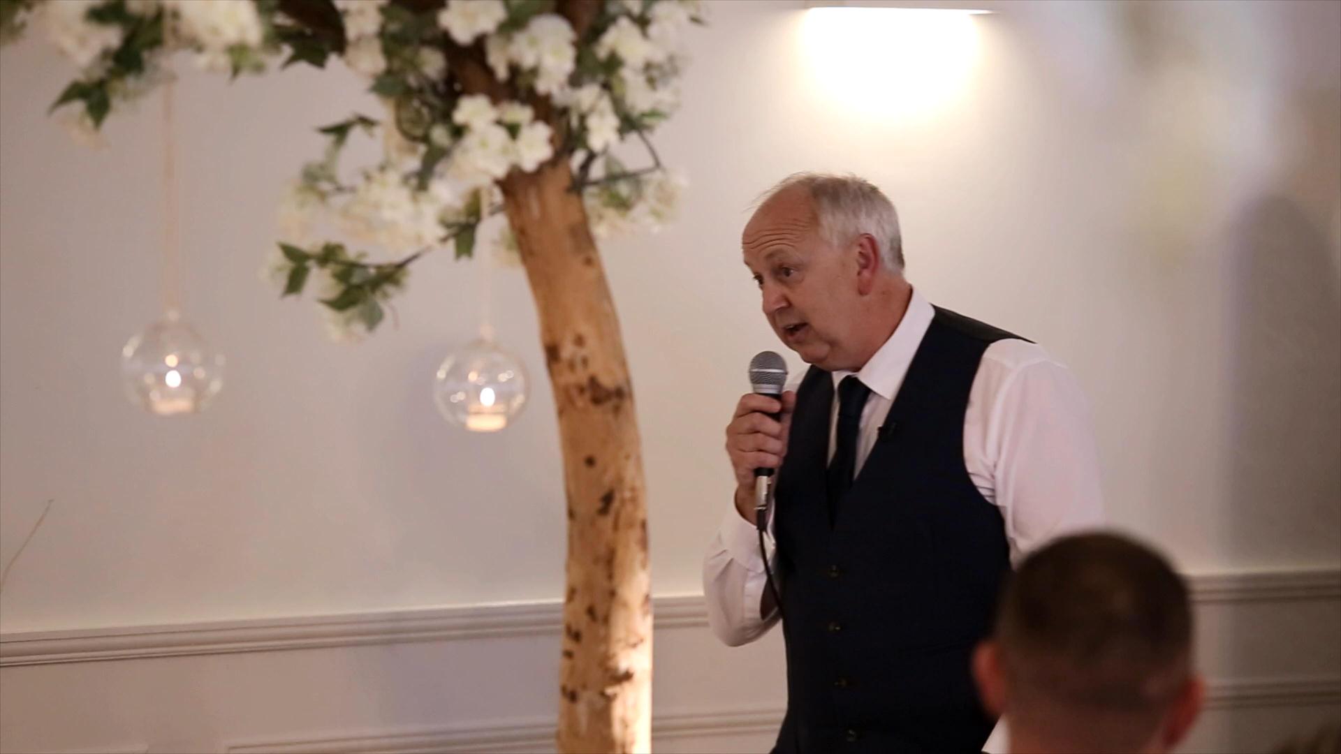 dad speech at Iscoyd park