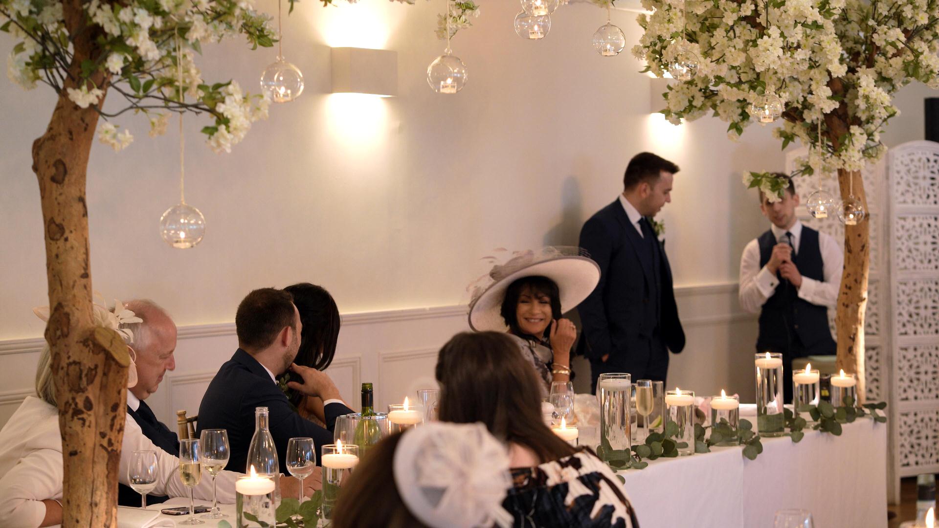 best men make guests laugh during speech