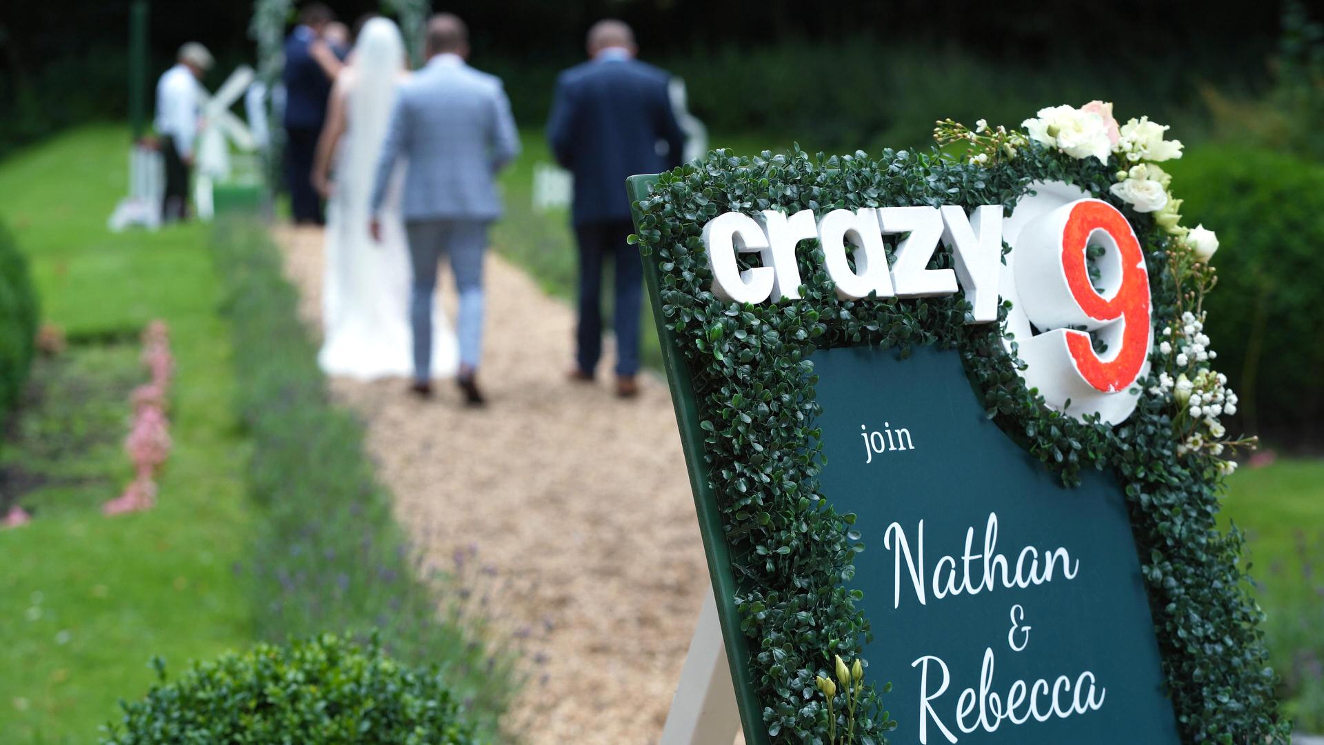 crazy 9 golf sign outside Ashfield House in Standish