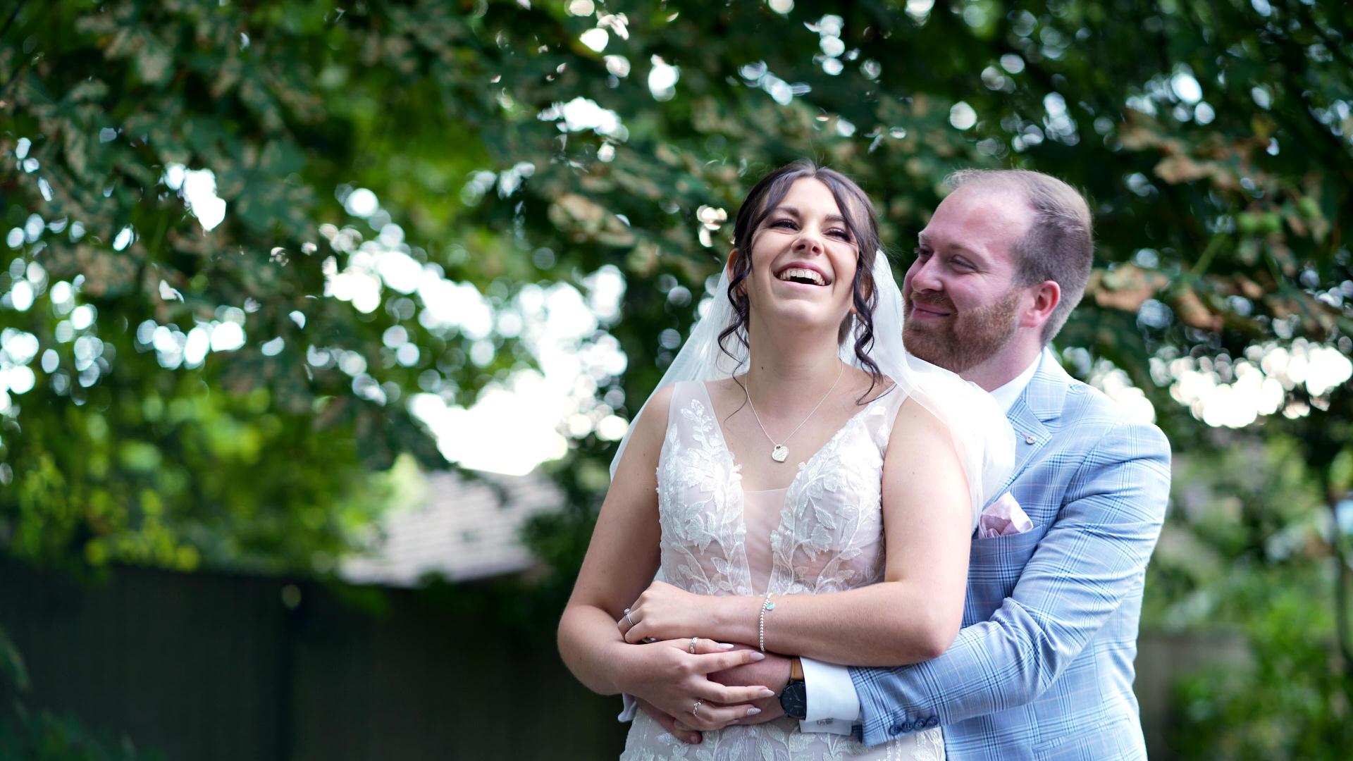 couple enjoy posing for fun photos and video at Ashfield house