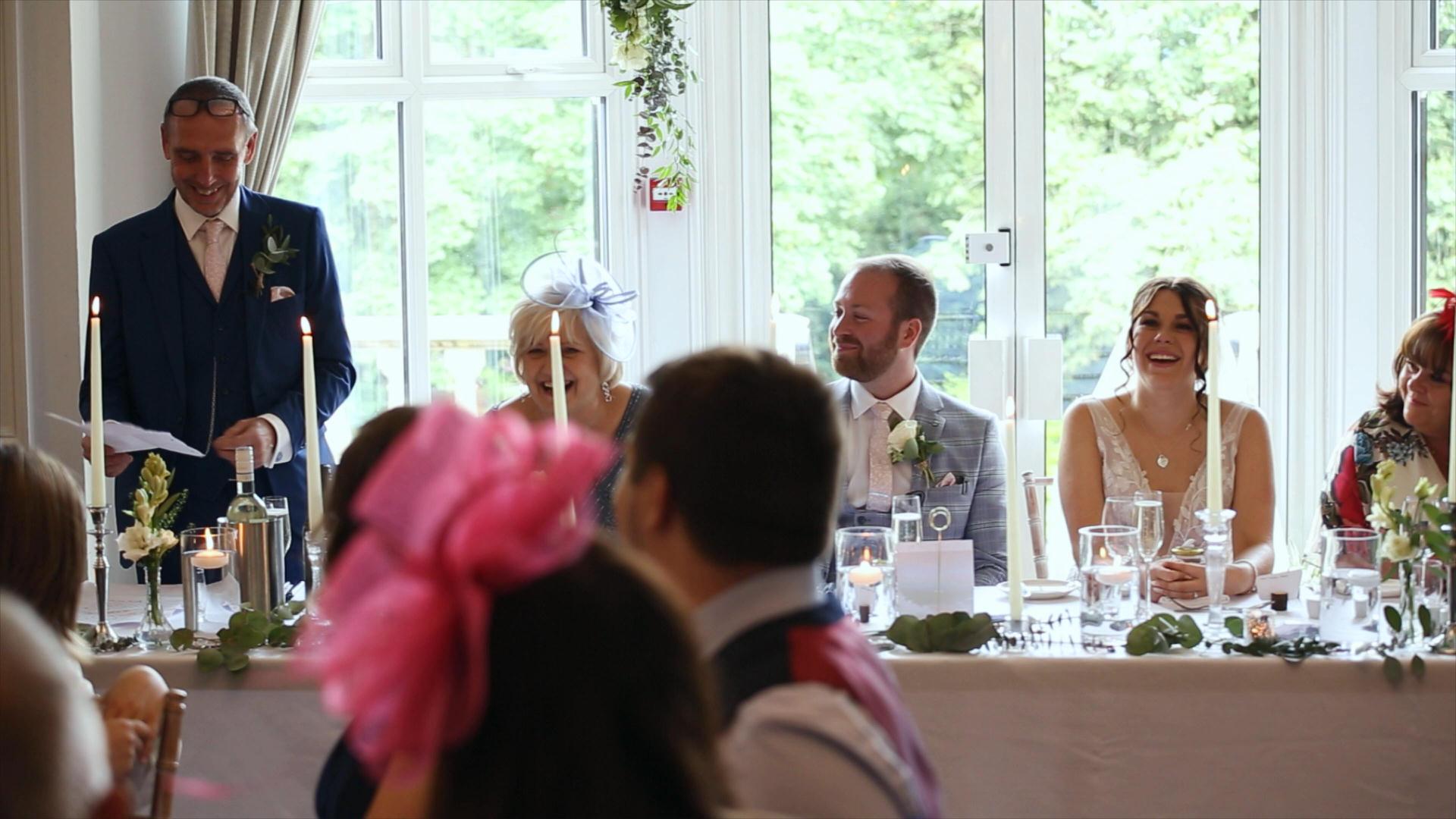 father of the bride fun speech at Ashfield House Standish