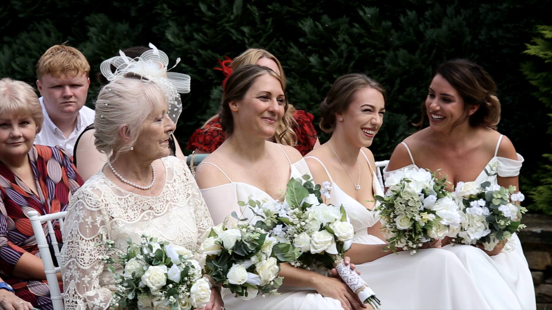 guests enjoy outdoor ceremony