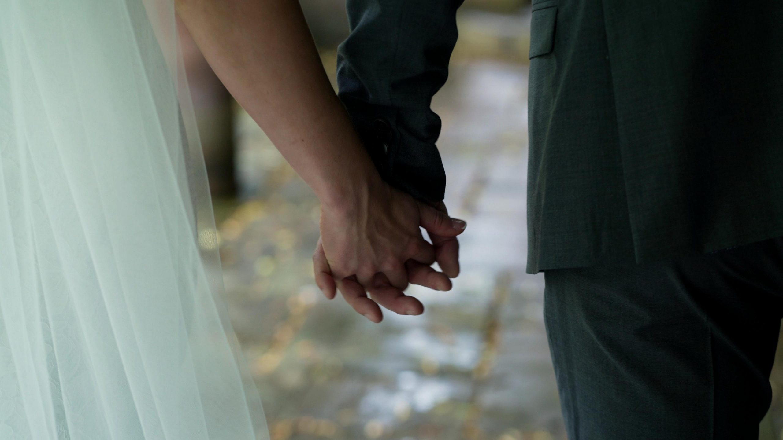 close up video of couples hands