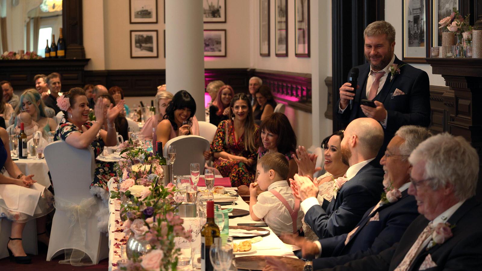 best mans speech at Liverpool Corinthian Grand