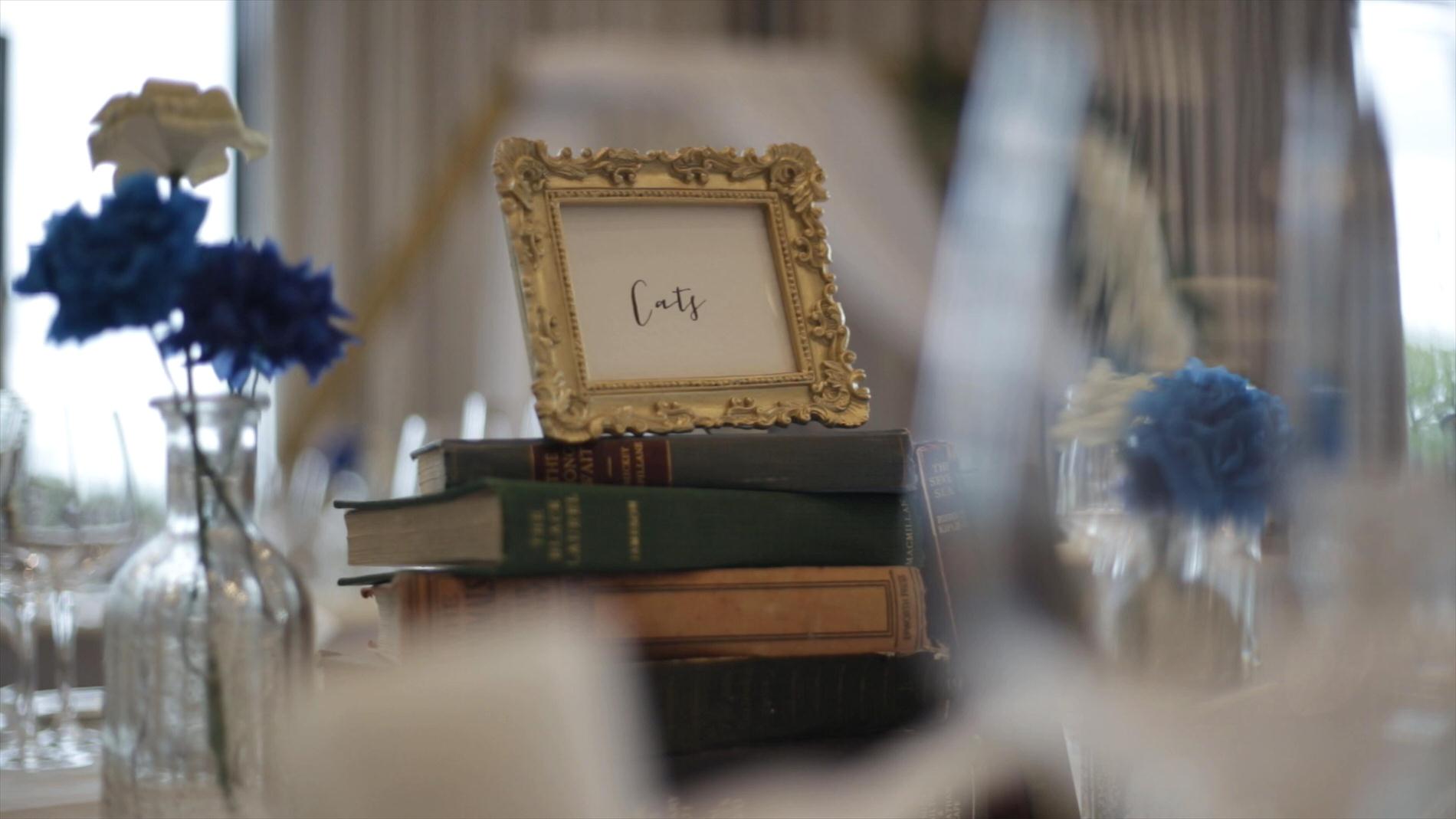 paper flower decorations at Rookery Hall reception