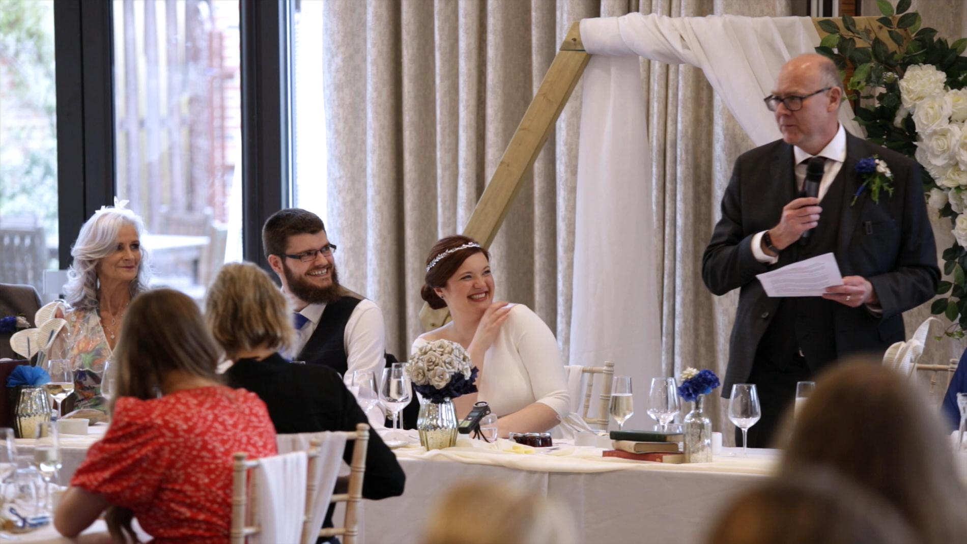father of the bride speech makes everyone laugh