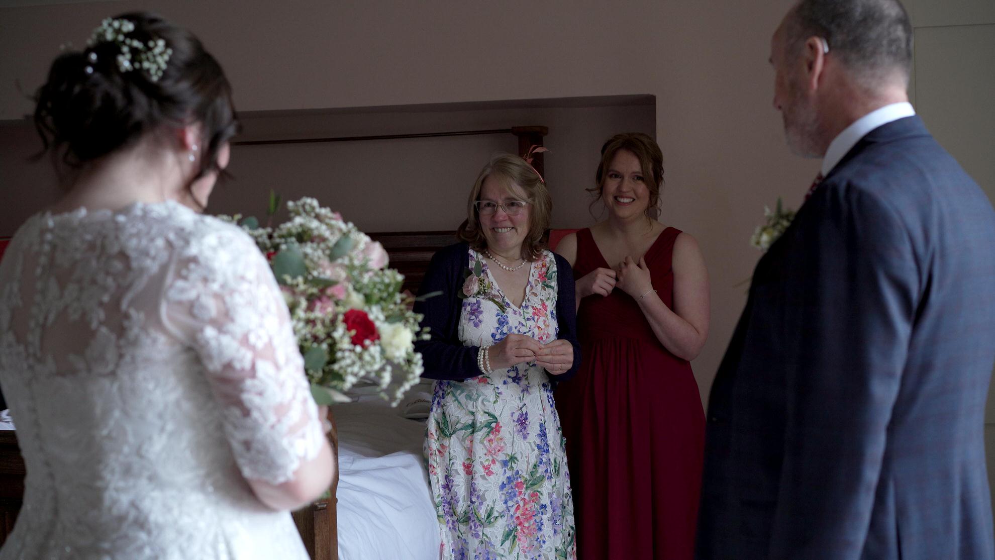 mum and sister look emotional on video at Wyresdale Park