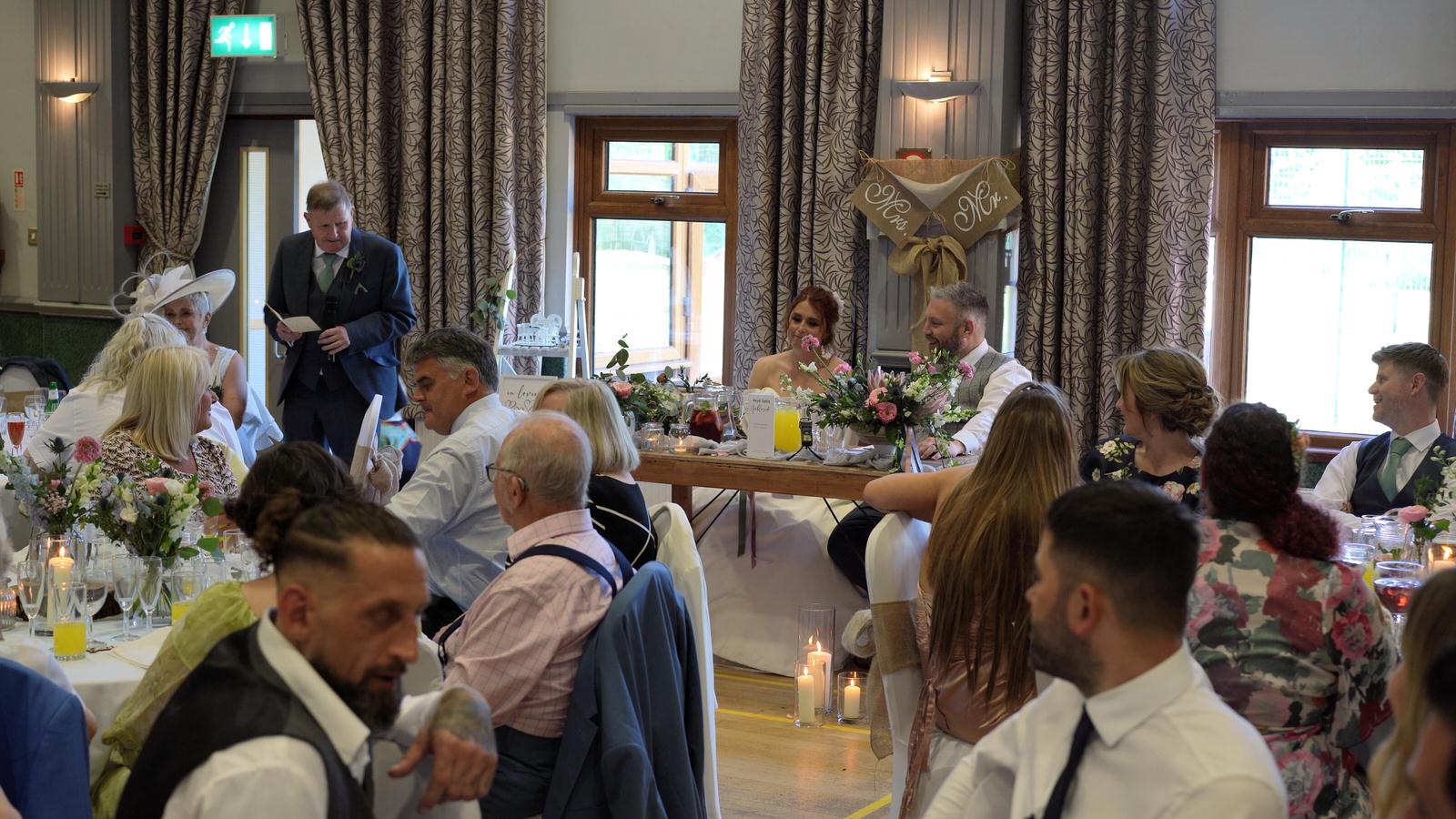 father of the grooms speech at Mawdesley village hall