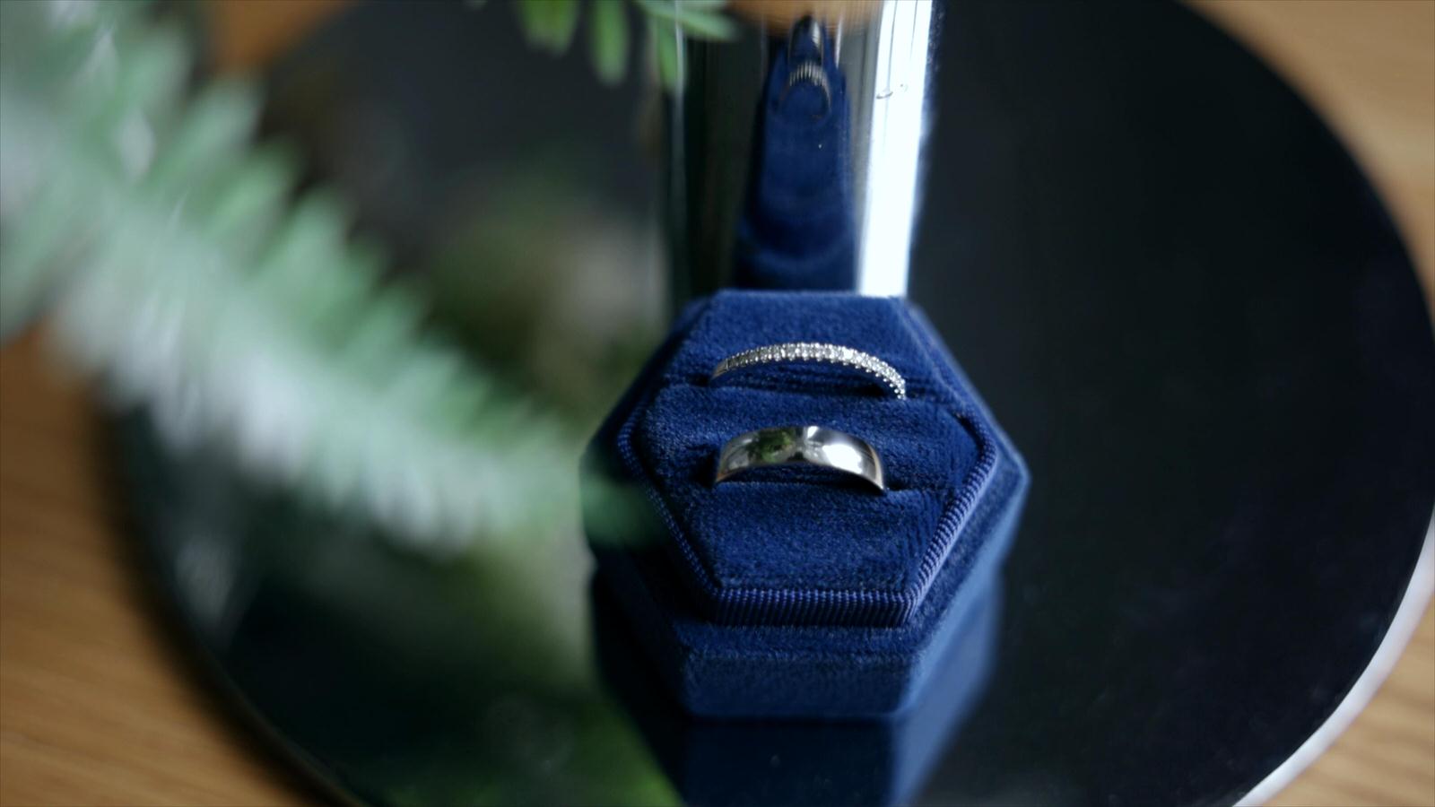 video still of wedding rings