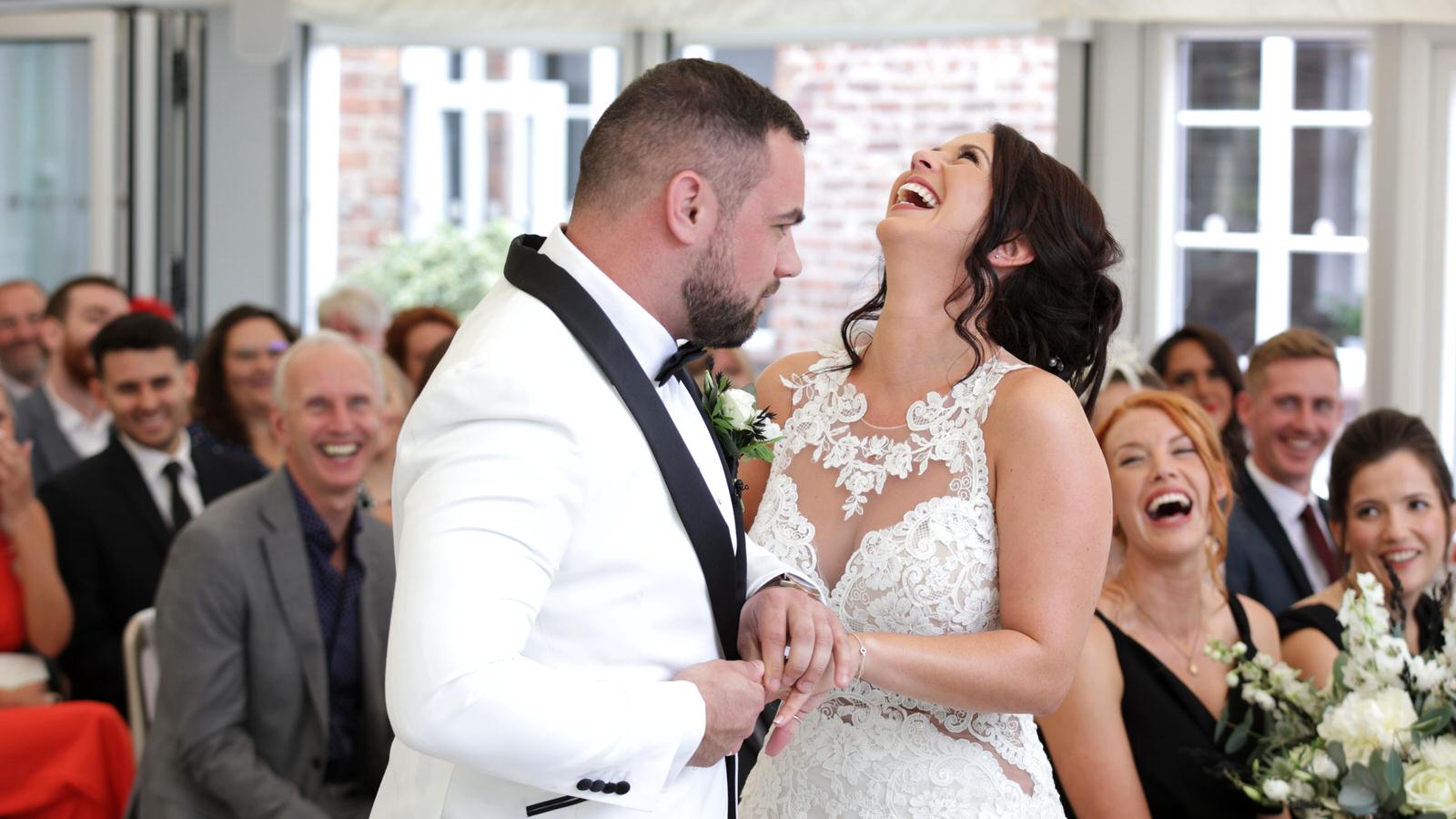 groom gets ring stuck during wedding ceremony