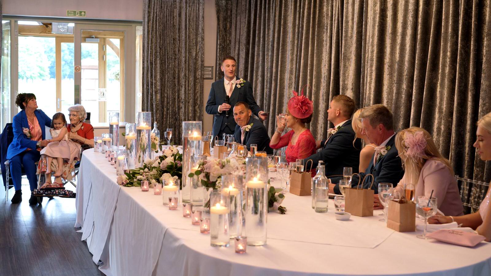 best mans speech at Merrydale