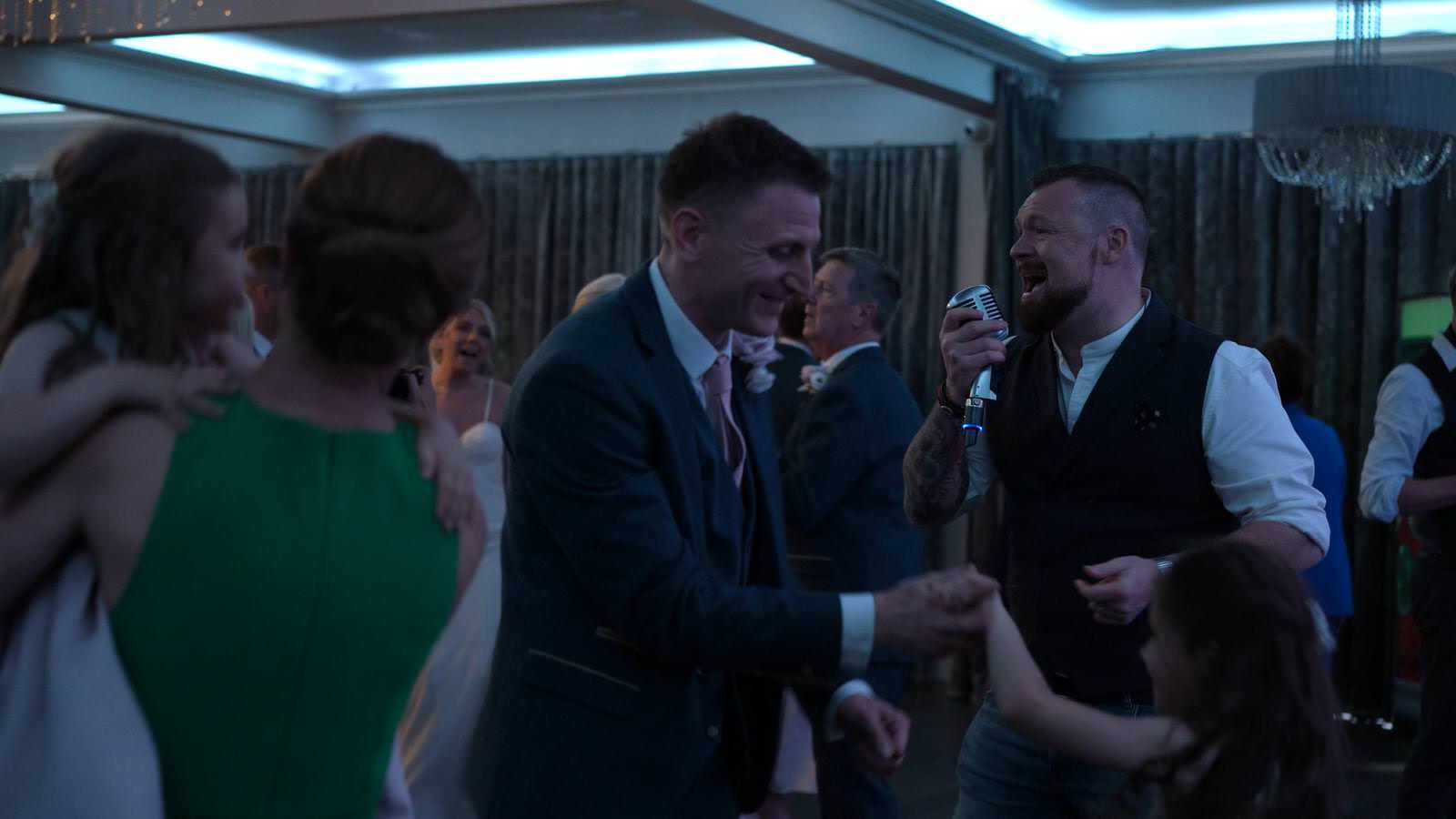 the rush wedding band at Merrydale manor