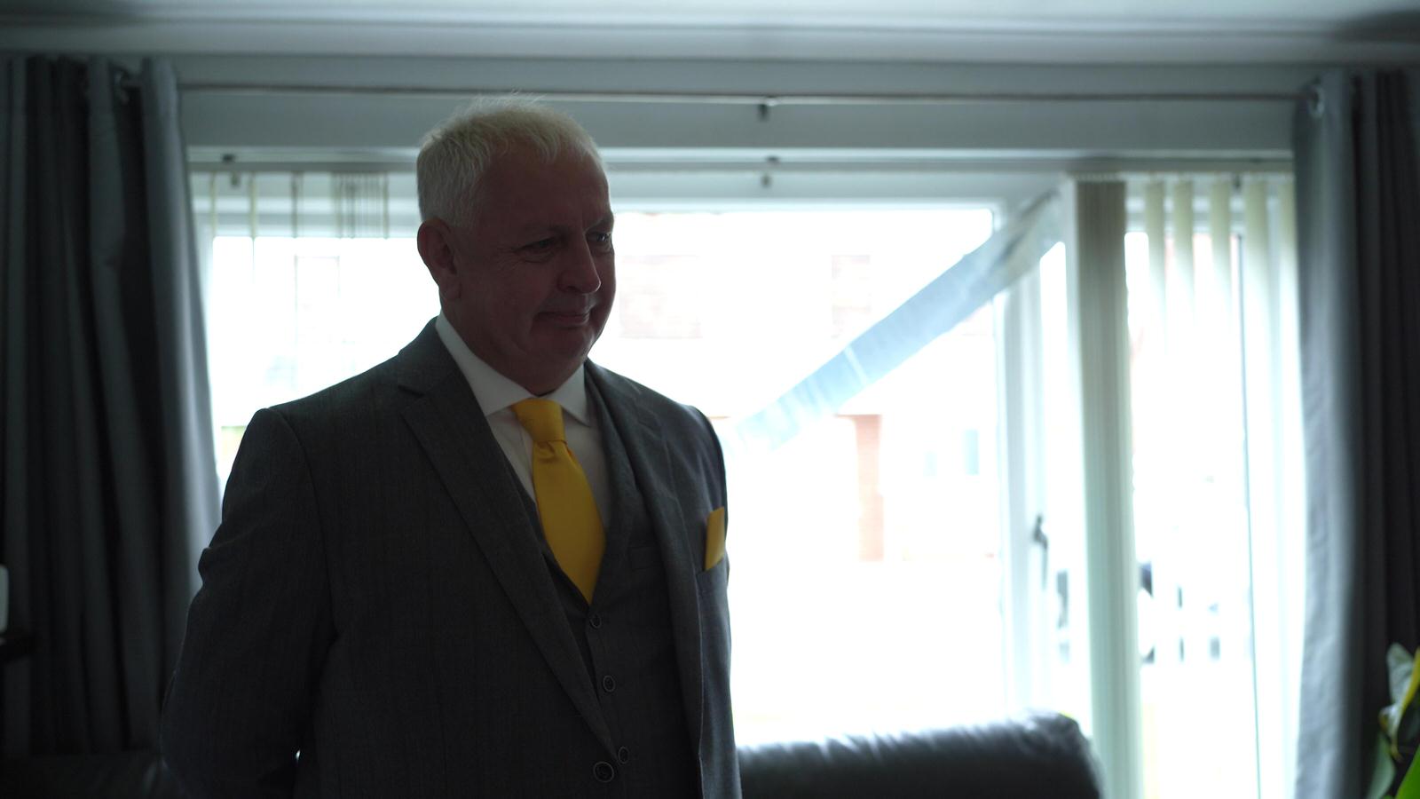 emotional father of the bride before first look