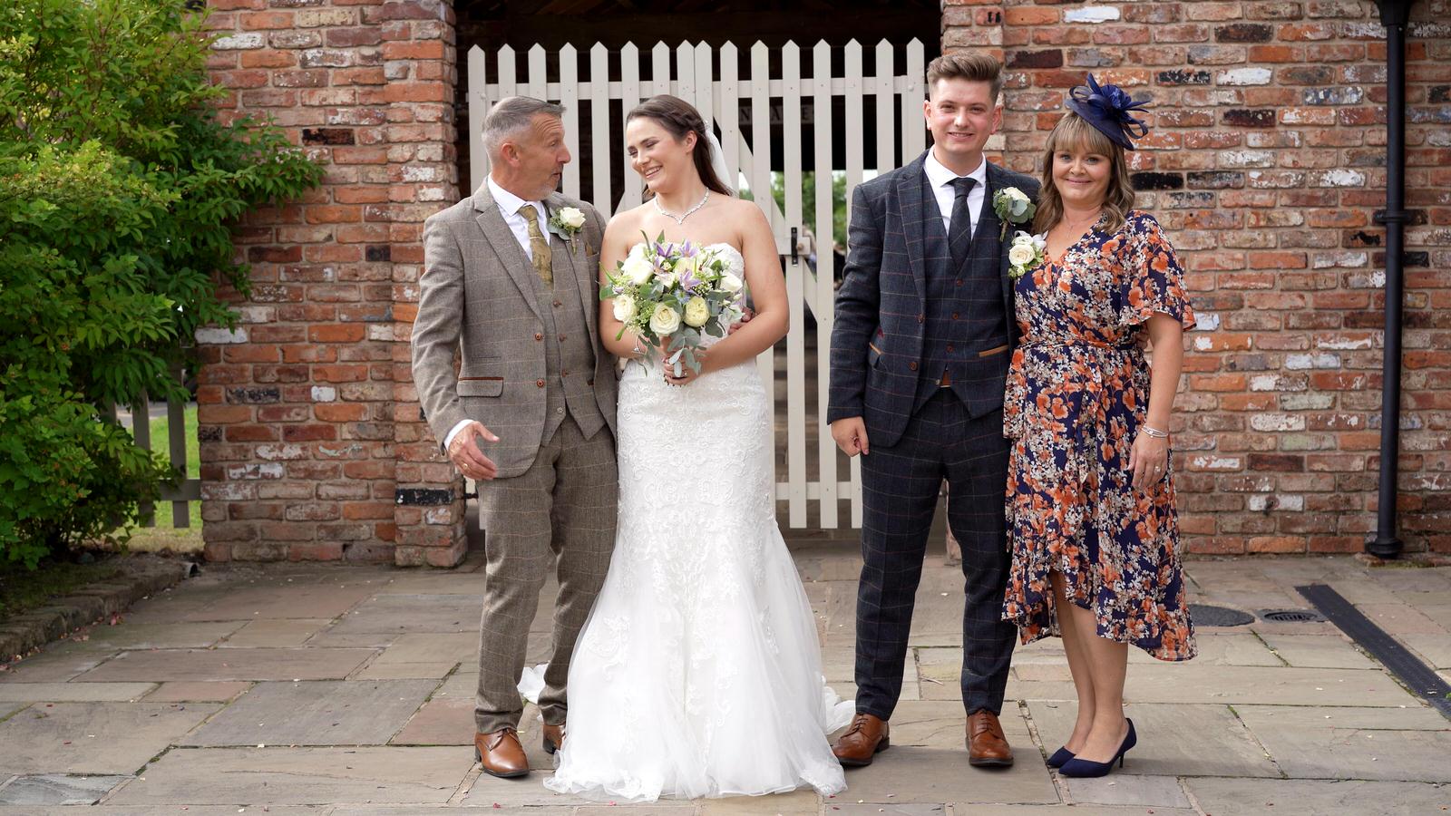 a natural in-between moment during group shots