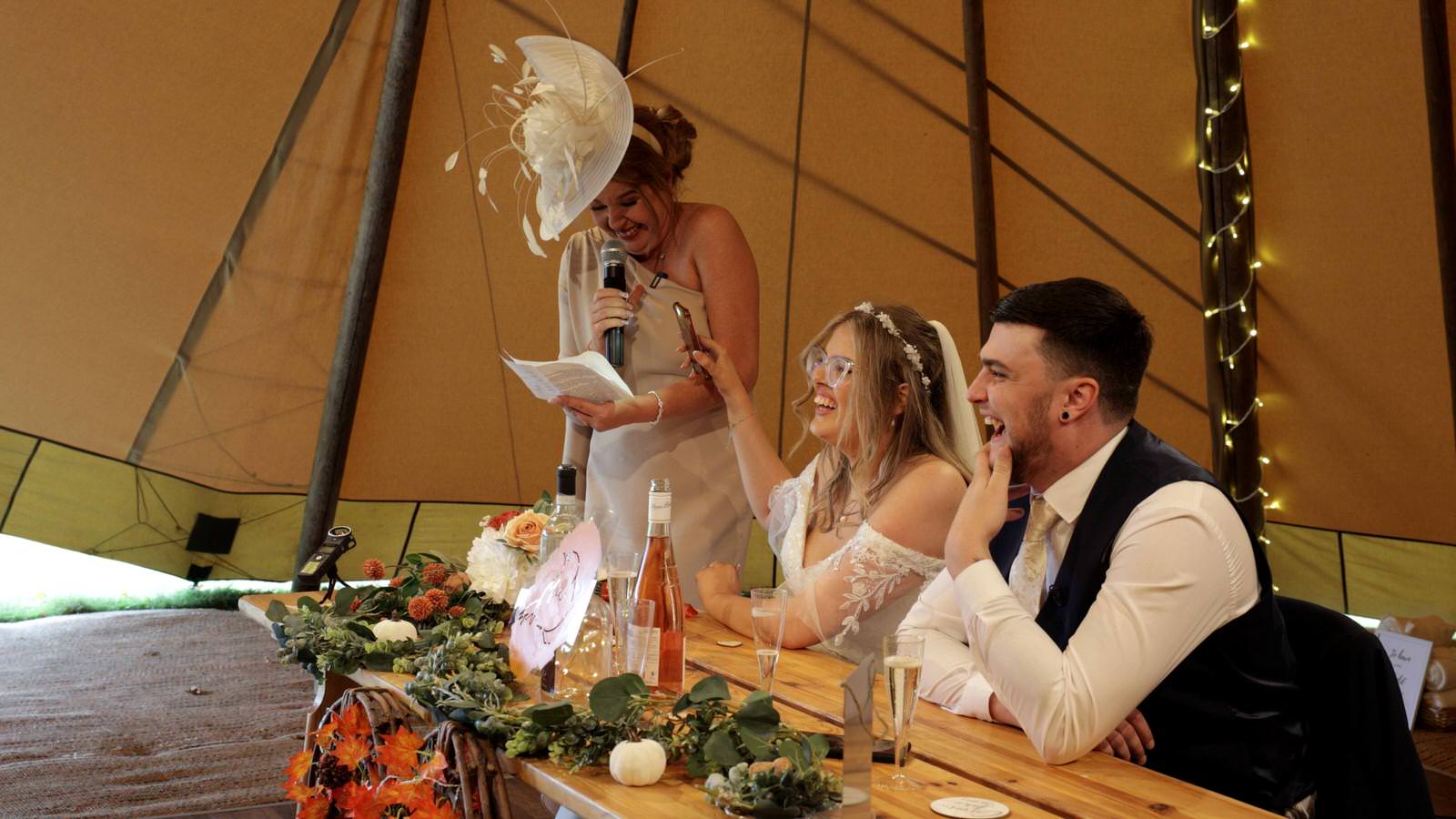 mother of the bride speech in a tipi wedding