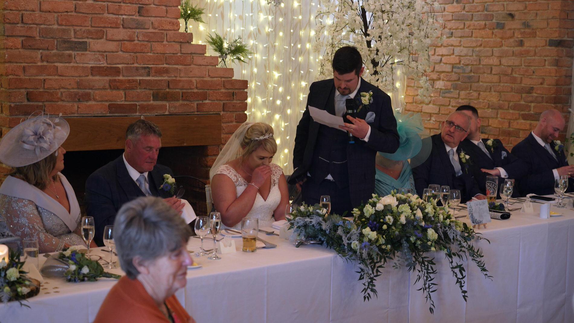 Groom speech at Charnock Farm
