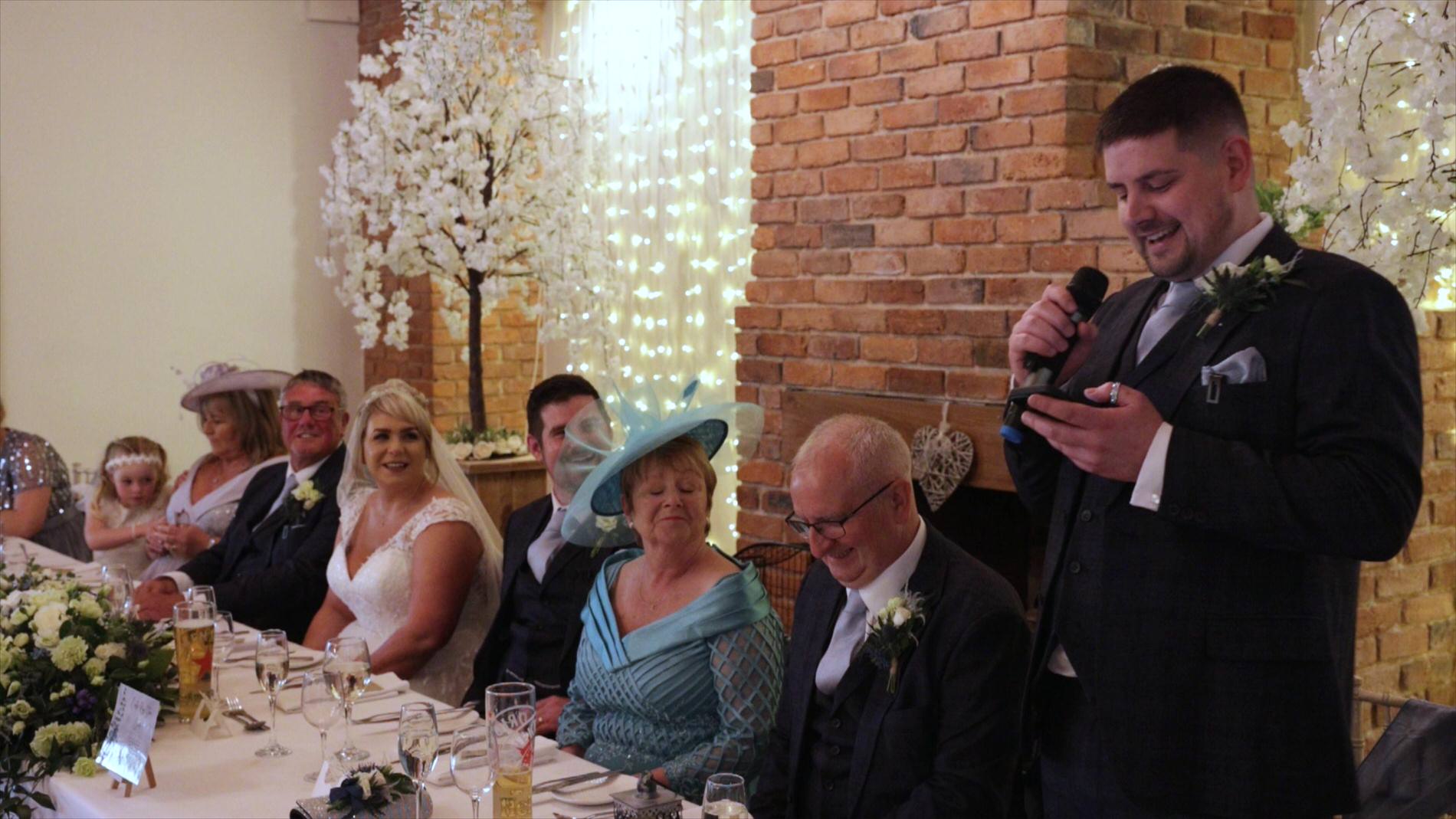 best man speech at Charnock Farm