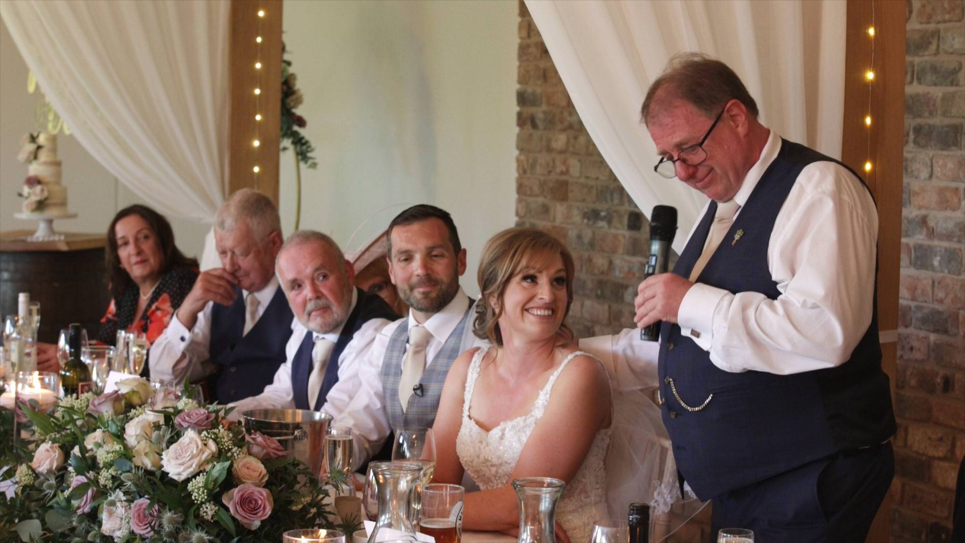 a father of the bride speech at Pryors Hayes Golf Club Cheshire