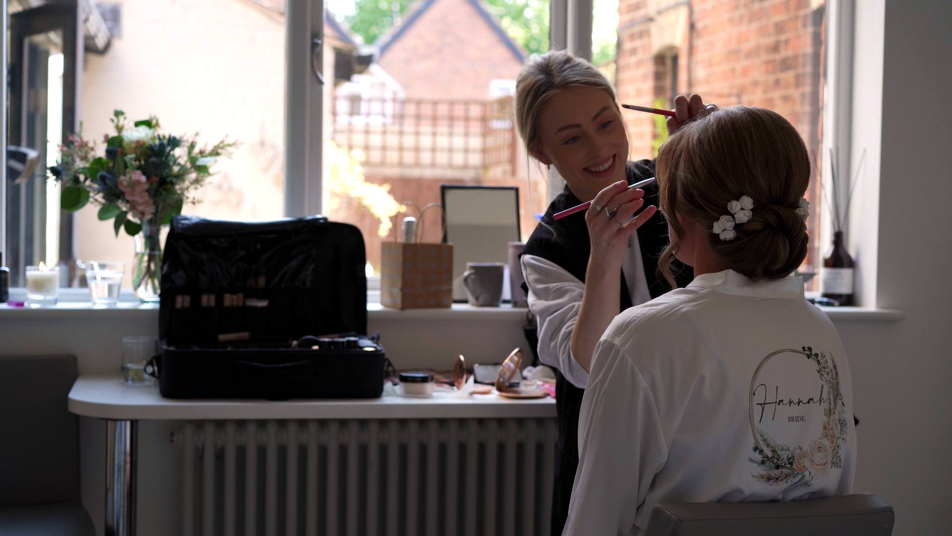 painted by Leah does a brides make up in chester