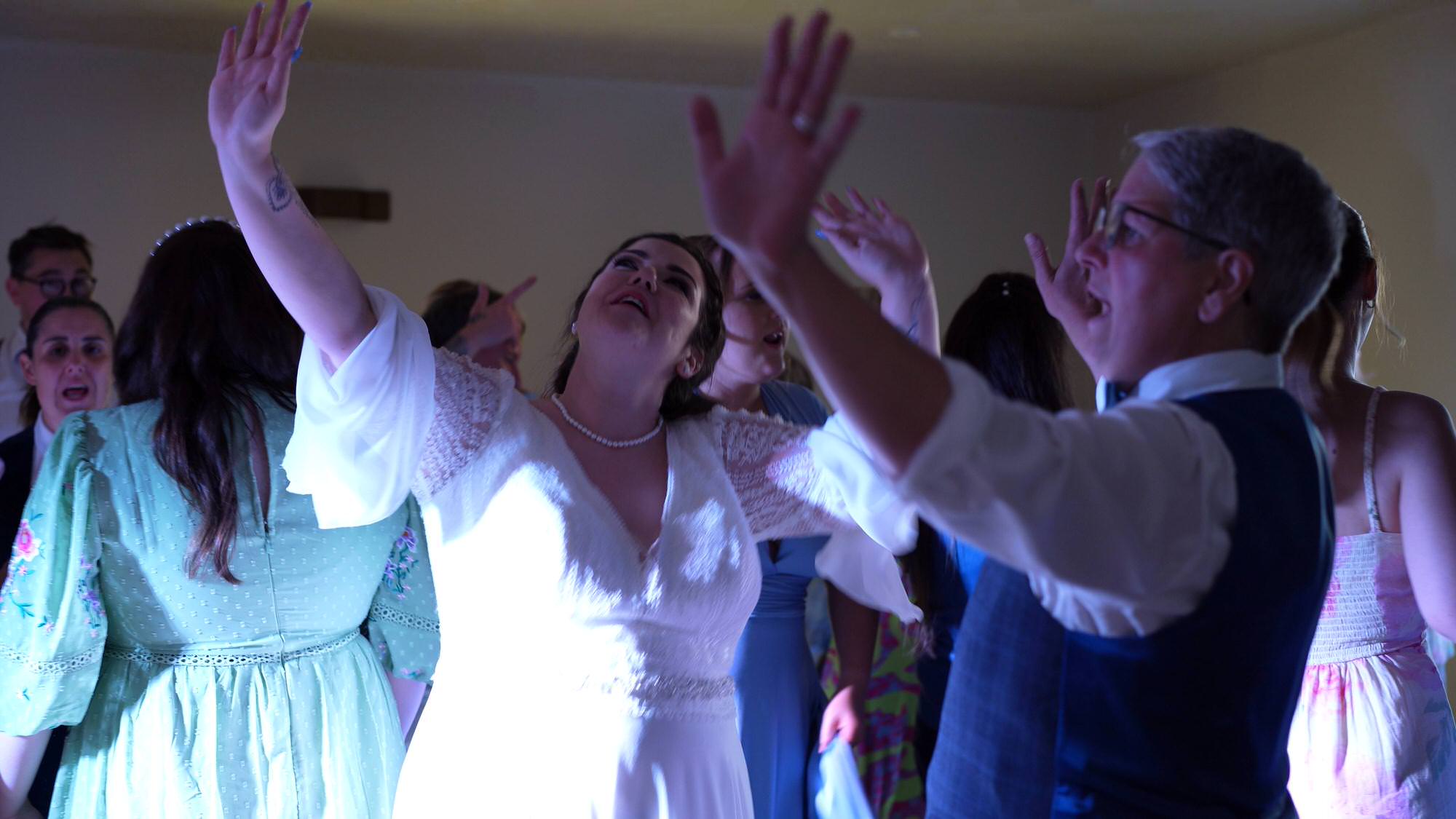 a bride dances with her Step Mum at The Aviary in Ormskirk