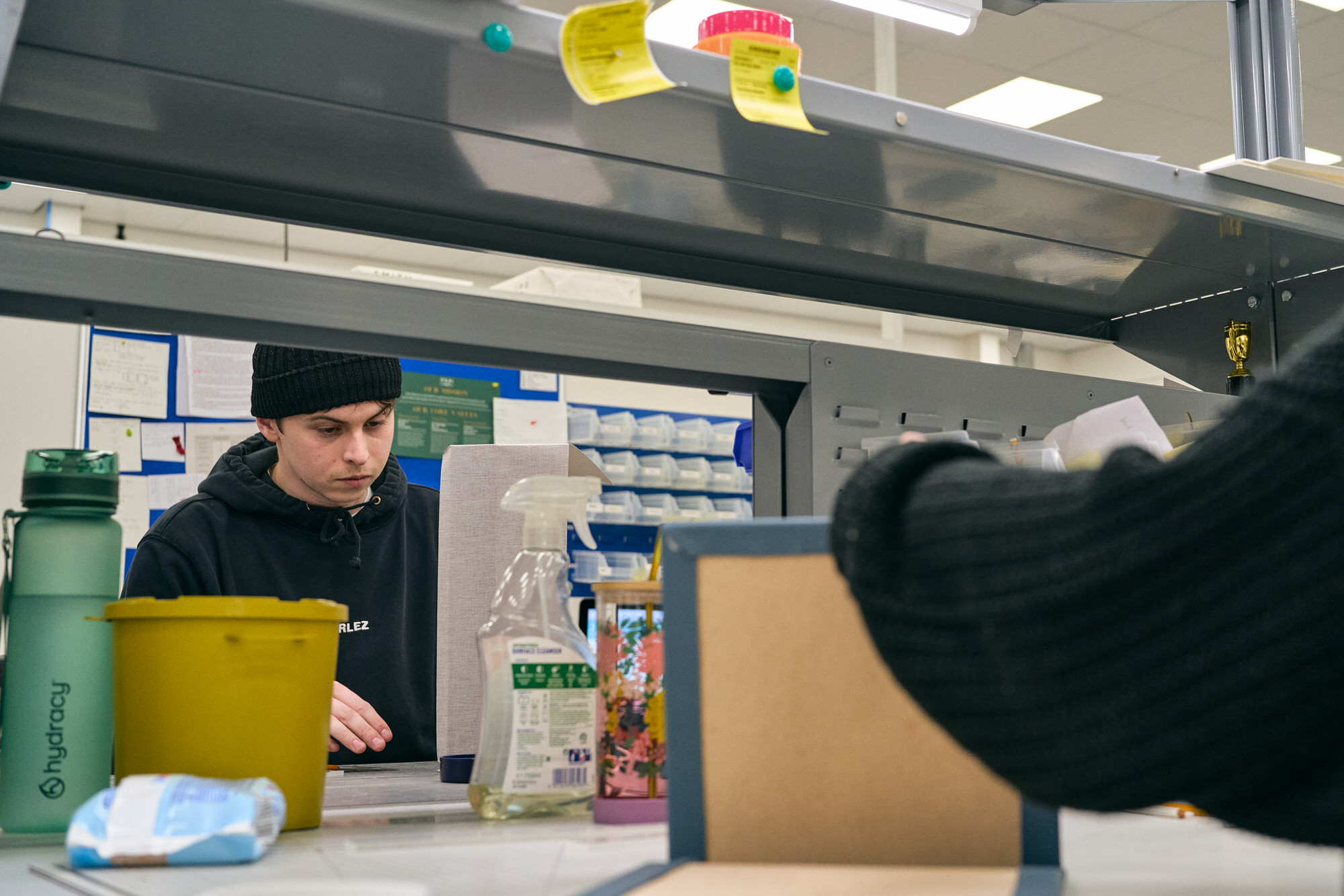 behind the scenes photography of a wedding album business in Yorkshire