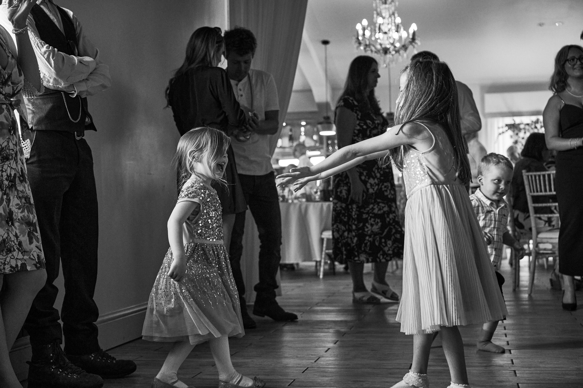guests dancing at a wedding at The Aviary Ormskirk