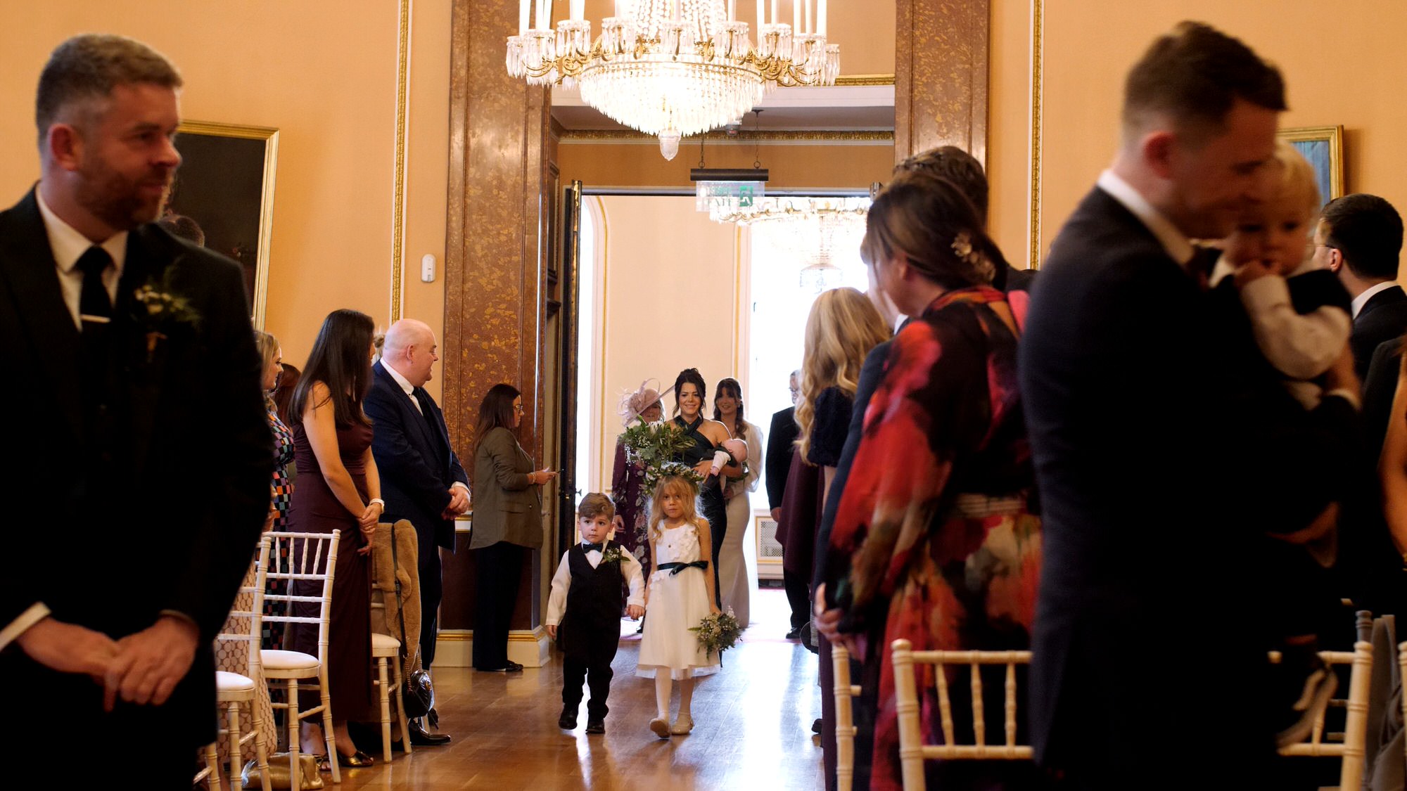 video still of doors opening at Liverpool Town Hall ceremony
