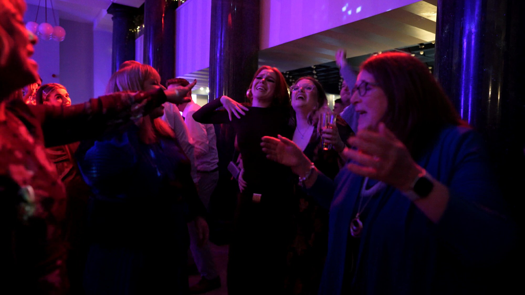 fun candid video stills of guests dancing during One Fine Day reception