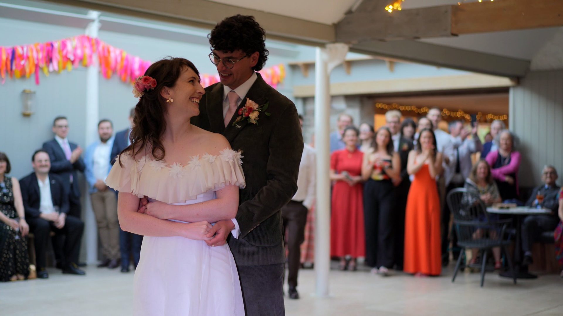 the couple show off their rehearsed dance moves